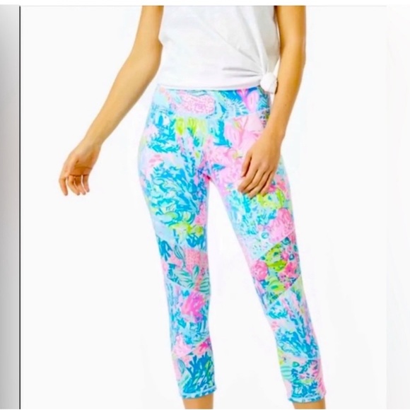 Lilly Pulitzer Fished my wish Luxletic Leggings - Picture 1 of 2